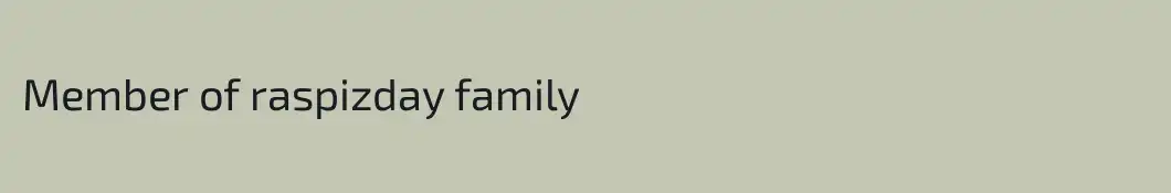 Member of raspizday family